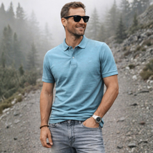 Tricou Polo pentru bărbați - ARES - Heritage+ - Turcoaz
