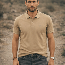 Tricou Polo pentru bărbați - ARES - Heritage+ - Bej