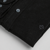 Cămașă din raiat fin - ZENMAN RoyalTOUCH™ - Corduroy EDITION - Negru Absolut