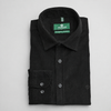 Cămașă din raiat fin - ZENMAN RoyalTOUCH™ - Corduroy EDITION - Negru Absolut