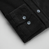 Cămașă din raiat fin - ZENMAN RoyalTOUCH™ - Corduroy EDITION - Negru Absolut