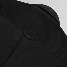 Cămașă din raiat fin - ZENMAN RoyalTOUCH™ - Corduroy EDITION - Negru Absolut