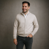 Pulover bărbătesc Premium Zip-UP - Bej