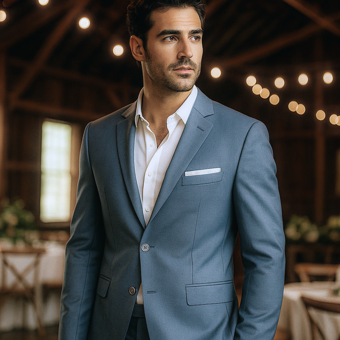 Costum Ares - Slim-Fit  - TENCELLO - Gri petrol