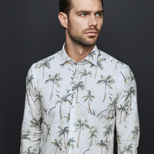 Cămașă Confex din in - BRACCIANO - Model floral - M3