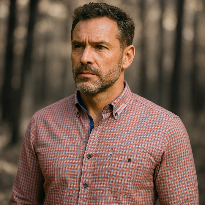 Cămașă pentru bărbați - Aristotel - Cărămiziu