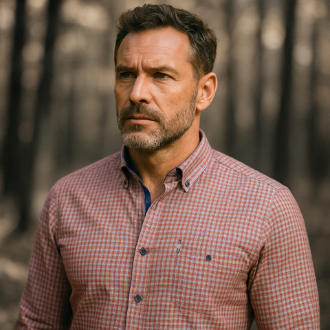 Cămașă pentru bărbați - Aristotel - Cărămiziu