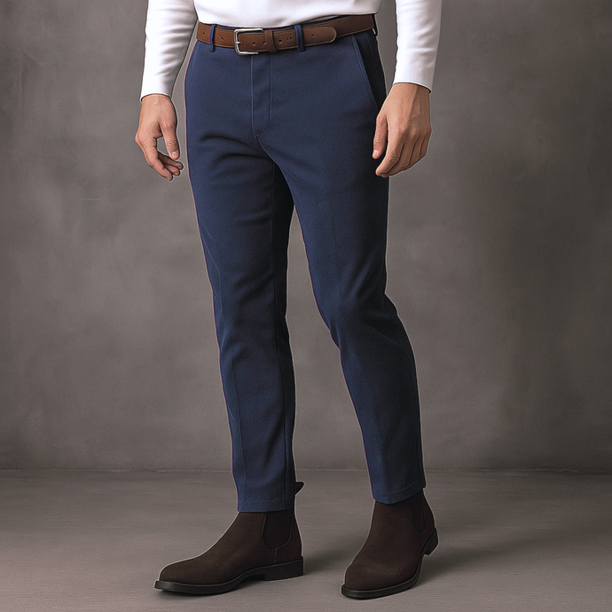 Pantaloni casual bărbați Confex - Bleumarin