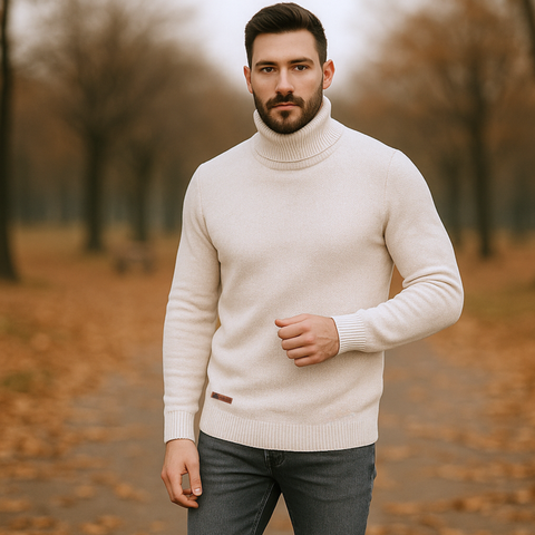 Pulover pentru bărbați - Nostradamus - Bej