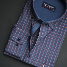 Cămașă pentru bărbați - Torino - Vișiniu cu bleumarin