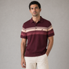Tricou Polo pentru bărbați - ARES - CAPRI - Vișiniu cu roz pudră