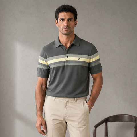 Tricou Polo pentru bărbați - ARES - CAPRI - Nuanțe de kaki