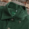 Cămașă din raiat fin - ZENMAN RoyalTOUCH™ - Corduroy EDITION - Verde Smarald