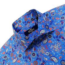 Cămașă Confex - Model Paisley - Albastru Floral