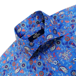 Cămașă Confex - Model Paisley - Albastru Floral