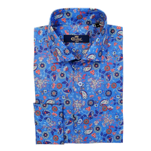 Cămașă Confex - Model Paisley - Albastru Floral