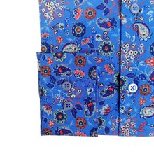 Cămașă Confex - Model Paisley - Albastru Floral