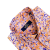 Cămașă Confex - Model Floral - Portocaliu cu albastru