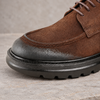 Pantofi bărbătești din piele - ZENMAN UltraLIGHT - Maro Cognac Velur