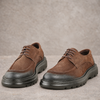 Pantofi bărbătești din piele - ZENMAN UltraLIGHT - Maro Cognac Velur