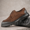 Pantofi bărbătești din piele - ZENMAN UltraLIGHT - Maro Cognac Velur