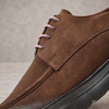 Pantofi bărbătești din piele - ZENMAN UltraLIGHT - Maro Cognac Velur