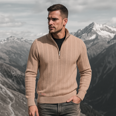 Pulover pentru bărbați - Imperial - Cappuccino