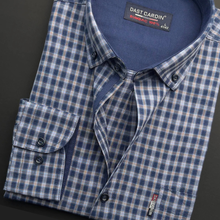 Cămașă pentru bărbați - Bacău - Bleu cu bleumarin și bej