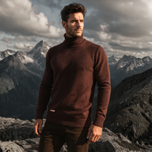 Pulover pentru bărbați - Nostradamus - Maro Ciocolată