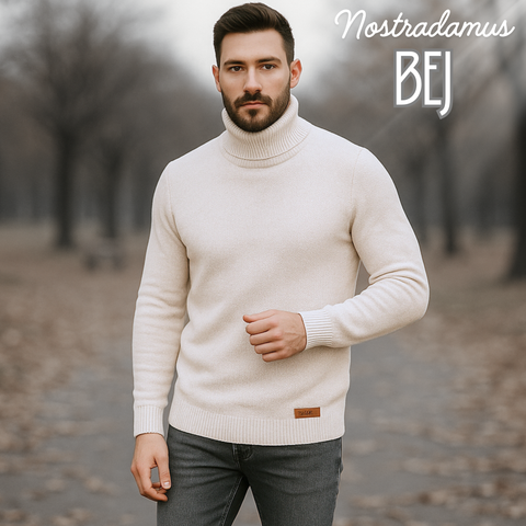 Pulover pentru bărbați - Nostradamus - Bej