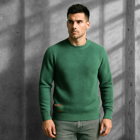 Pulover pentru bărbați - MONTANA - Verde Ferigă