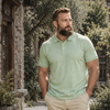 Tricou pentru bărbați - RUGATCHI - Waffle+ - Verde salvie