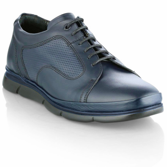 Pantofi barbatesti din piele - UltraConfort II - Bleumarin