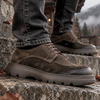Pantofi bărbătești din piele - ZENMAN UltraLIGHT - Maro Ciocolată Velur