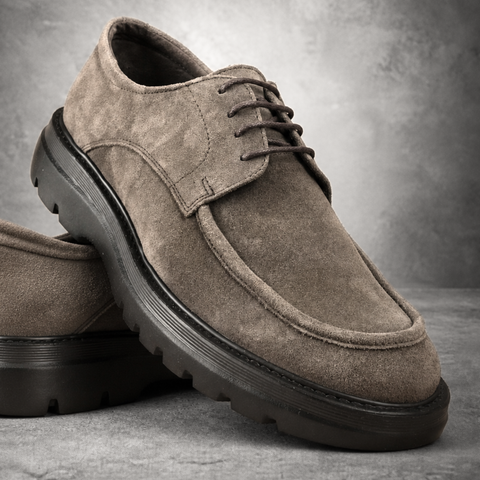 Pantofi bărbătești din piele - ZENMAN UltraLIGHT - Taupe