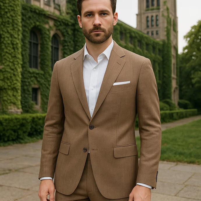 Costum Ares - Slim-Fit - Uni - Cappuccino