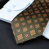 a close up of a tie on a table