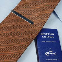 a close up of a tie on a table