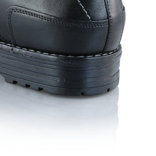 Ghete piele naturală - Vintage Army - Negru