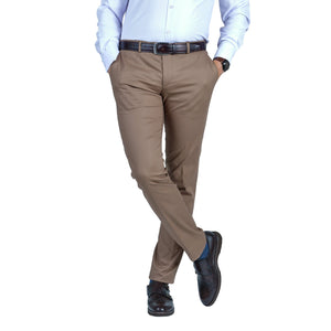 Pantaloni casual bărbați Confex - Cafea cu lapte