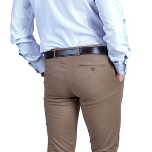 Pantaloni casual bărbați Confex - Cafea cu lapte