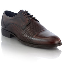 Pantofi barbatesti din piele - Derby - Maro Ciocolată