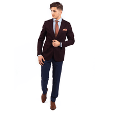 Sacou Confex - Slim-Fit - Vișiniu - Bumbac