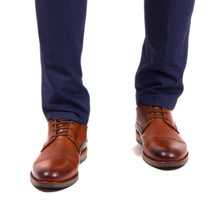 Pantofi barbatesti din piele - Casual Friday - Maro Cognac
