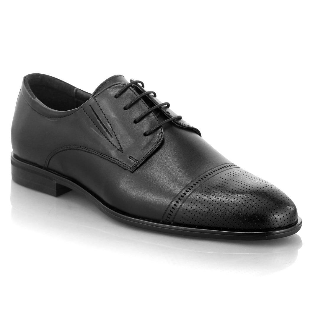 Pantofi barbatesti din piele - Oxford - Negru
