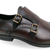 Pantofi bărbătești din piele - Monk Limited - Maro Ciocolată