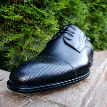 Pantofi barbatesti din piele - Oxford - Negru