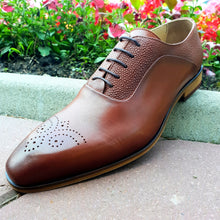 Pantofi barbatesti din piele - Suflet Bucovinean - Maro Cognac