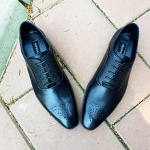 Pantofi barbatesti din piele - Suflet Bucovinean - Negru