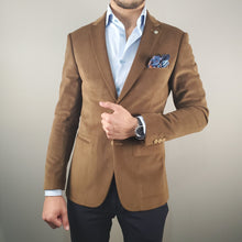 Sacou bărbați Ares - Velvet Touch - Muștar